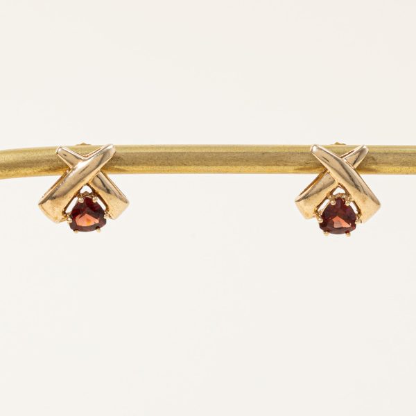 Triangle Garnet Earrings | 1.00ctw | Online Sale