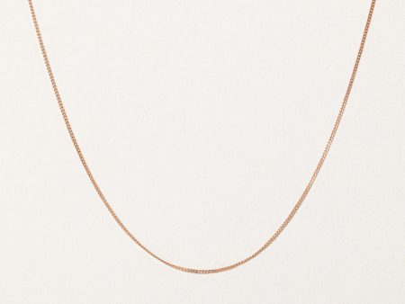 10k Rose Gold Curb Link Chain | 18  | For Sale