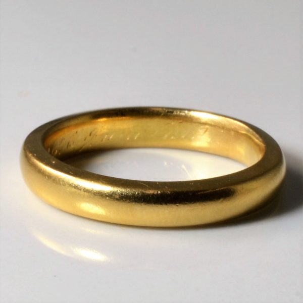 Plain 18k Gold Band | SZ 5.25 | Online Sale