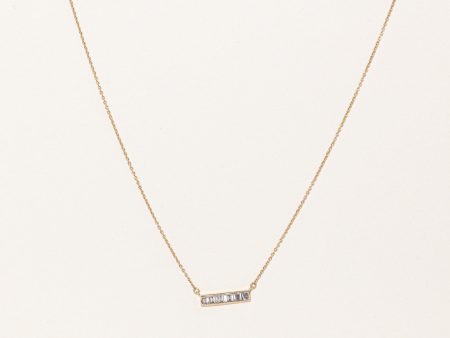 100 Ways  Baguette Cut Diamond Pendant Necklace | 0.25ctw | 18  | For Discount