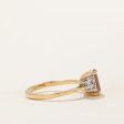 Peach Topaz & Diamond Ring | 1.10ct, 0.21ctw | SZ 6.75 | For Sale