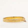 Birks  9k Yellow Gold Engraved Bracelet | 6.5  | Sale