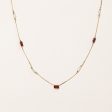 Garnet & Rice Pearl Necklace | 5.00ctw | 24  | Online now