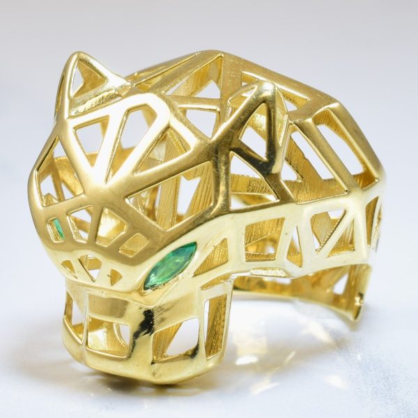 Panther Emerald Ring | 0.14ctw | SZ 6 | Online