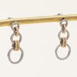 Two Tone Gold Diamond Drop Earrings | 0.40ctw | Fashion