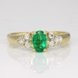 Emerald & Diamond Ring | 0.30ct, 0.21ctw | SZ 5.75 | For Cheap