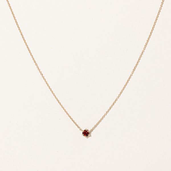 100 Ways  Mozambique Garnet Pendant Necklace | 0.33ct | 18  | Online Sale