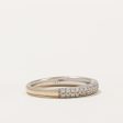 Vera Wang  Diamond Double Row Semi Eternity Love Ring | 0.38ctw | SZ 6.25 | Sale