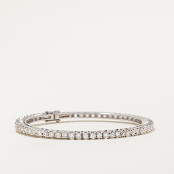 Diamond Bangle Bracelet | 5.60ctw I1 I2 G H | 8  | For Discount