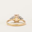 Peach Topaz & Diamond Ring | 1.10ct, 0.21ctw | SZ 6.75 | For Sale