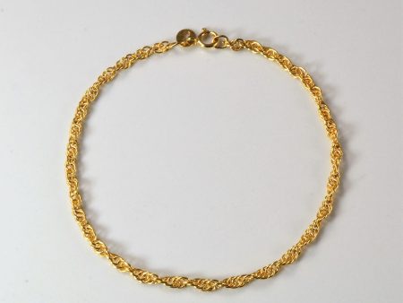 Singapore Chain Gold Bracelet | 7  | Hot on Sale