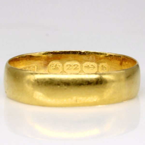 Victorian 1876 Birmingham 22k Yellow Gold Band | SZ 9.25 | Supply