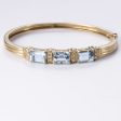 14k Yellow Gold Topaz & Diamond Bracelet | 4.50ctw, 0.35ctw | 6.5  Sale