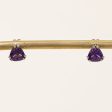 Triangle Amethyst Earrings | 1.90ctw | Supply