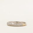 Vera Wang  Double Row Semi Eternity Diamond Band | 0.33ctw | SZ 6.25 | Online now