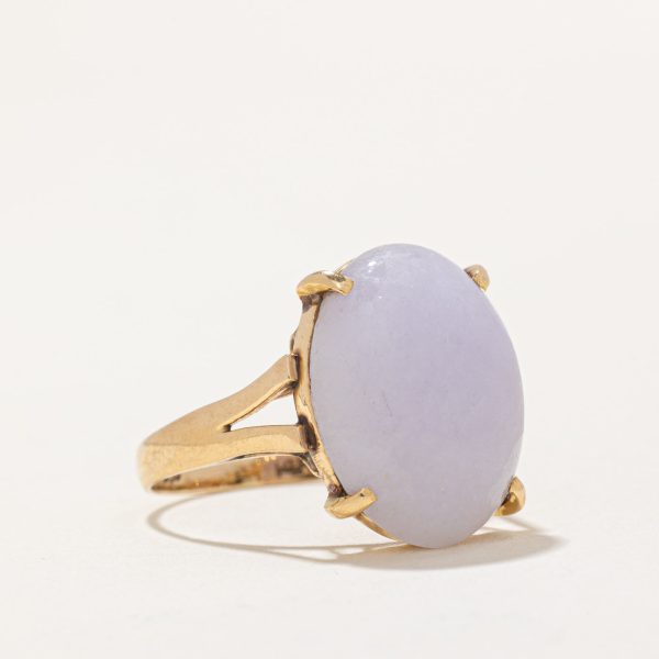 Lavender Jadeite Cocktail Ring | 9.00ct | SZ 7.5 | For Sale