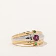 Garnet & Tsavorite Garnet Ring | 0.25ct, 0.08ctw | SZ 8.5 | Discount