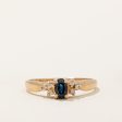 Sapphire & Diamond Ring | 0.30ct, 0.04ctw | SZ 6.25 | For Sale