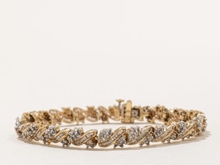 Vintage Multi Cut Diamond Bracelet | 2.35ctw | 7  | For Cheap