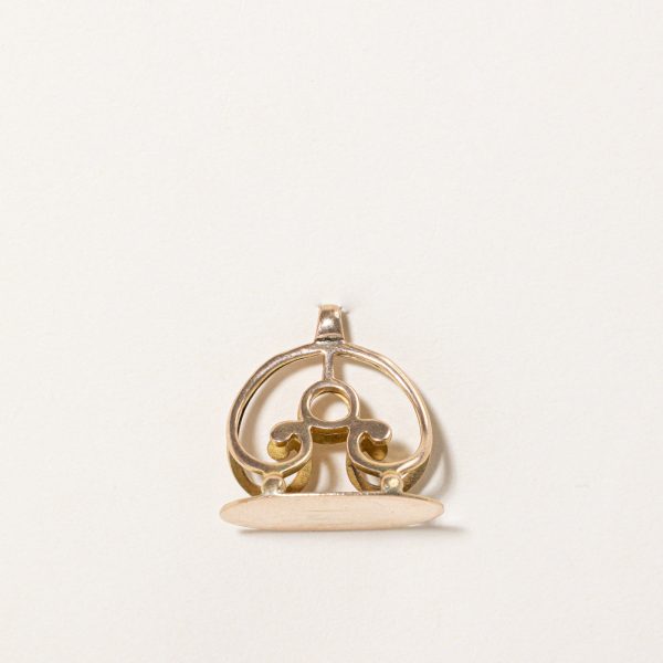 Gold Filigree Charm on Sale