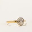 Vintage 18k Transitional Cut Diamond  Ring | 0.06ct | SZ 10.75 | on Sale