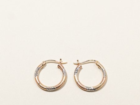 Two Tone Gold Hoops For Cheap