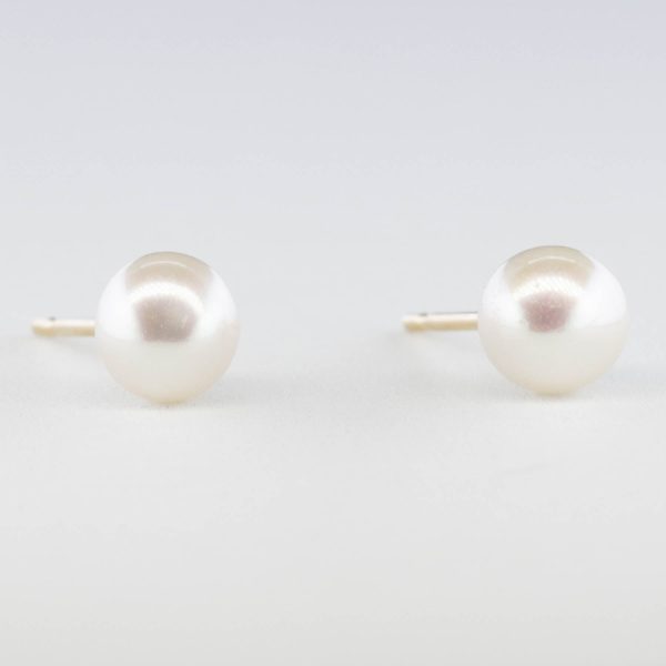 100 Ways  Classic Pearl Stud Earrings | on Sale