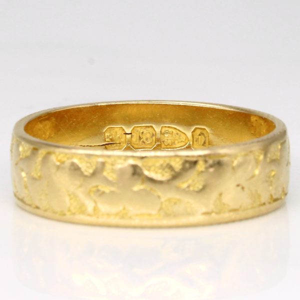 Victorian 1887 Hallmarked Chester 18k Yellow Gold Ring | SZ 7 | Online Hot Sale