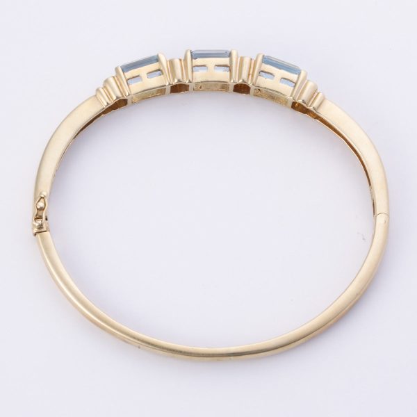 14k Yellow Gold Topaz & Diamond Bracelet | 4.50ctw, 0.35ctw | 6.5  Sale