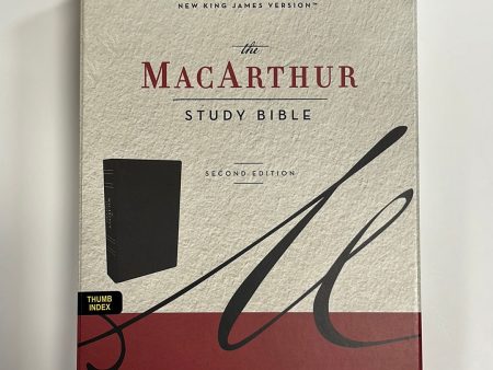 NKJV MACARTHUR STUDY BIBLE BLK-3320 on Sale